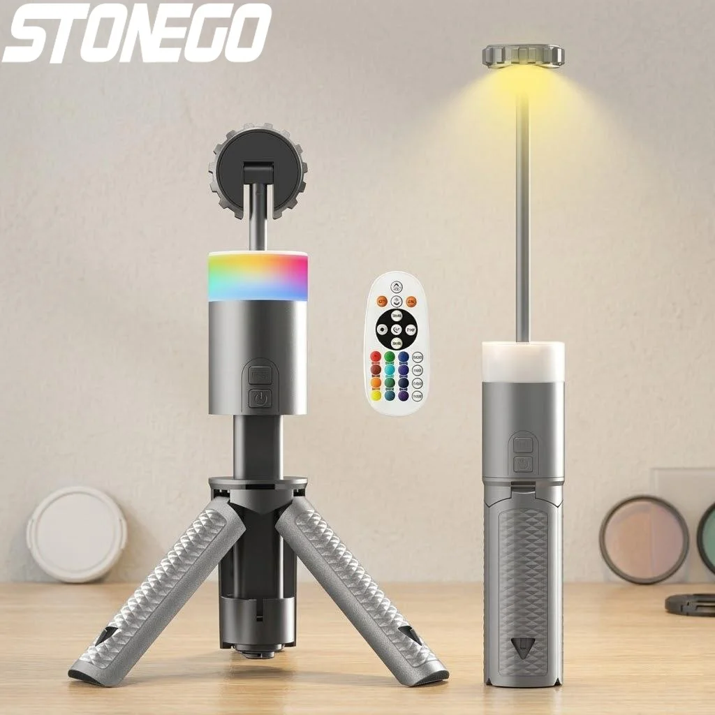 

Portable LED Flashlight 15 Color Temperature 6000mAh Rechargeable Camping Lantern Long Lasting Multifunctional Mood Light