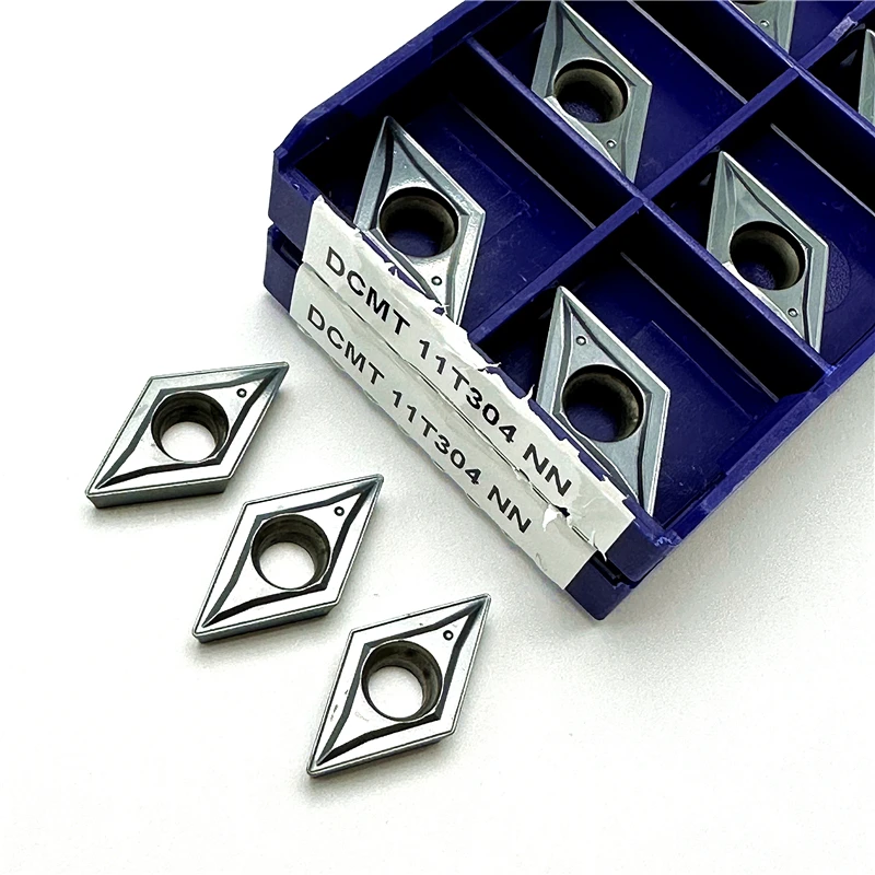 DCMT11T304 DCMT11T308 NN LT10 Carbide Inserts Internal Turning Tool Cutting Tools CNC Lathe Tool Turning Insert Steel Processing
