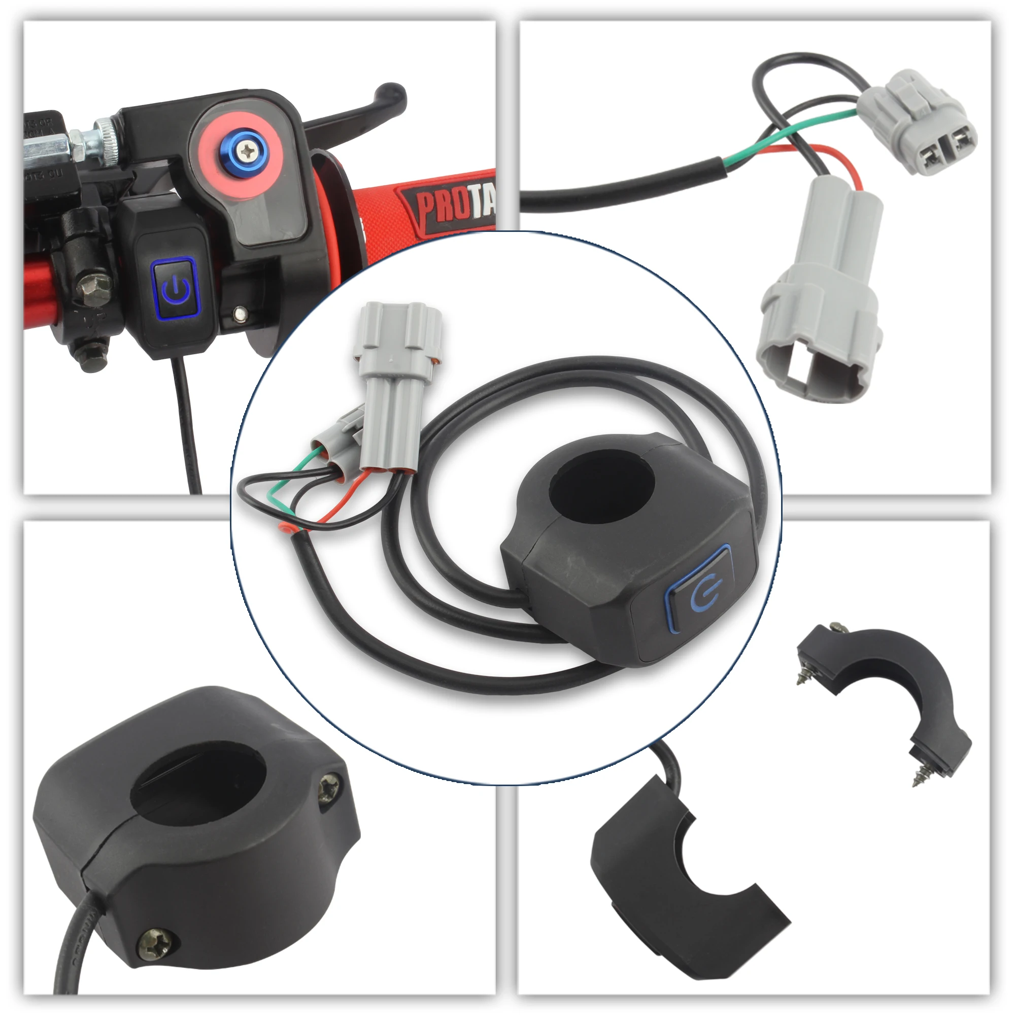 For Surron Light Bee X Electric Bike Motorcycle Headlight Plate Spotlight 12V Segway Enduro Motocross Tuning Modified Parts