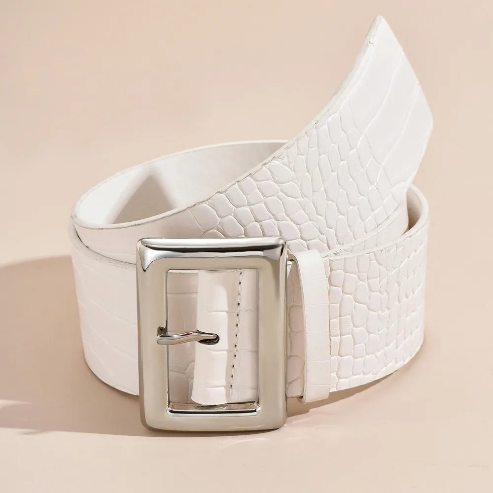 

Модная широкая квадратная пряжка для талии, гибкая и износостойкая ткань для улучшения талии для свиданий и покупок