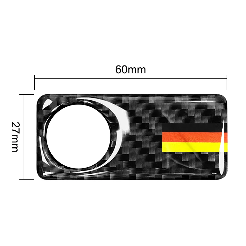 1Pcs Carbon Fiber Car Glove Box Panel Handle Cover Sticker Trim Decor Decal For Mercedes Benz C class W204 260 300 2007-2014