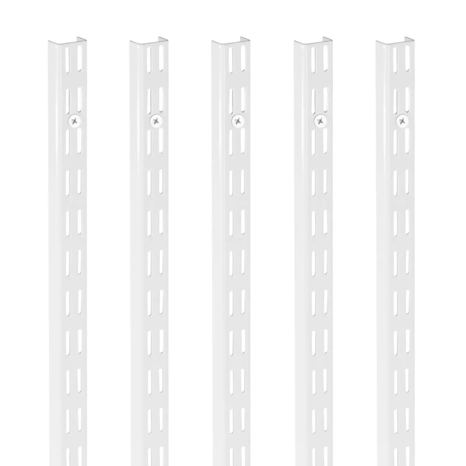 

Shelf Track 60-inch 5 Pack Adjustable Steel Wall Mounted Shelf Pilaster