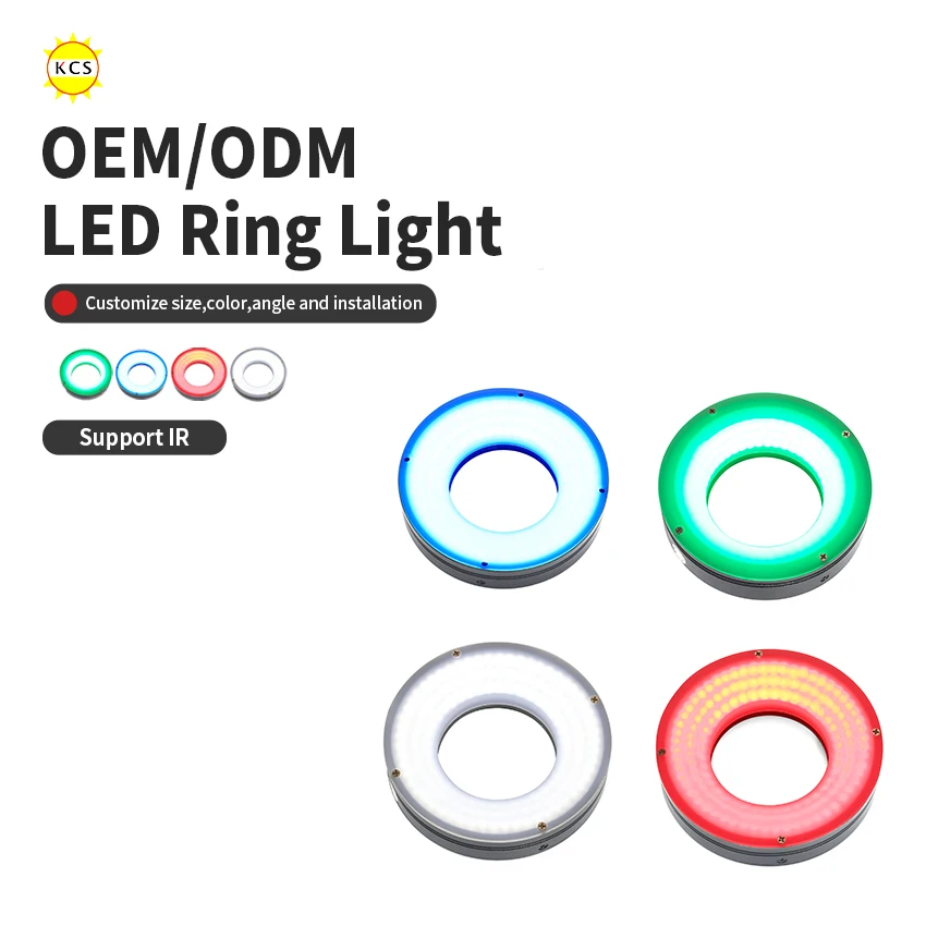 KCS Ring Light Source Machine Vision LED Ring Light 24V LED Working Ring Light Outer Diameter 90-96 Components Inspection
