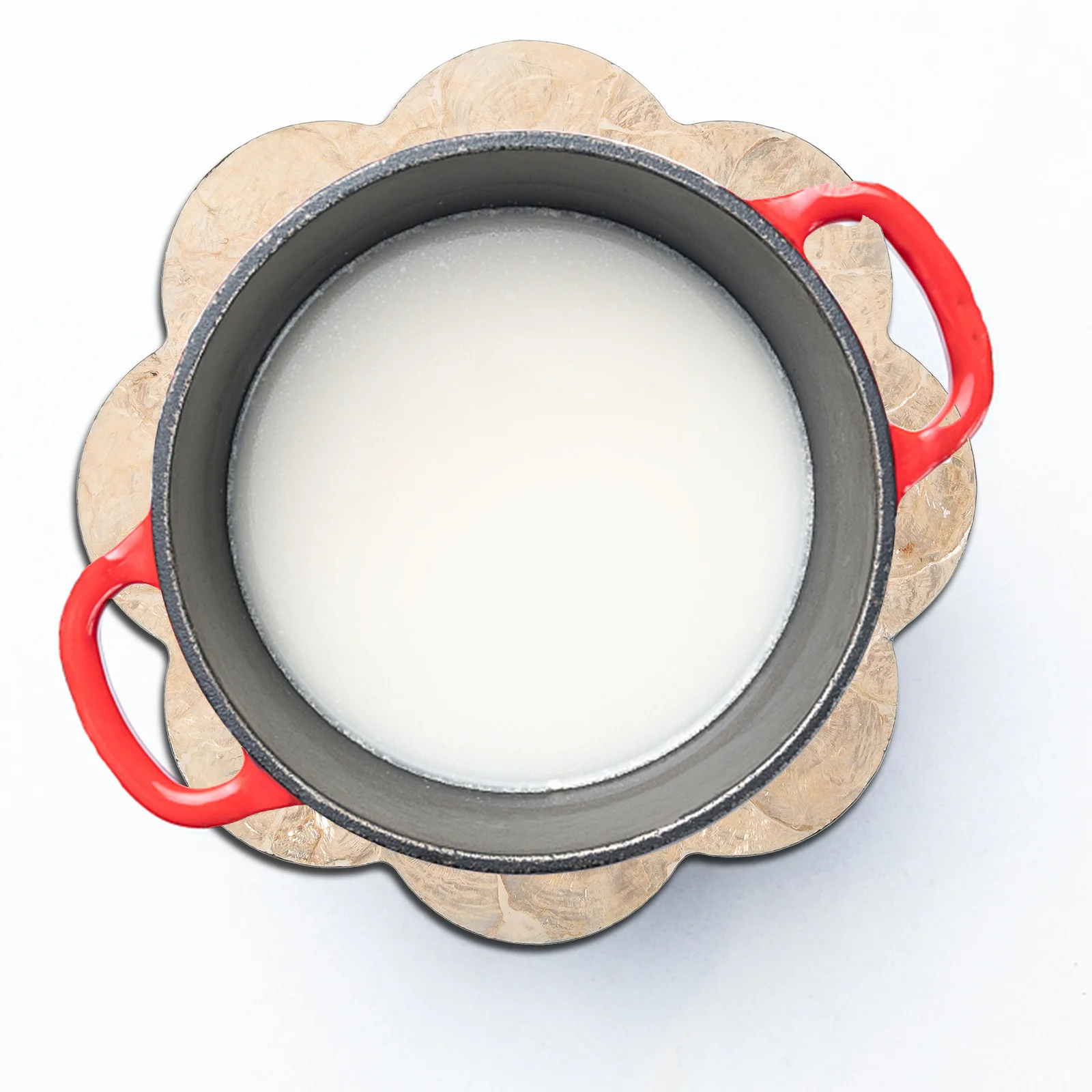 

Natural Shell Coaster Simple Design Heat Insulation Cup Mat Non Slip Mug Holder Drink Cup Pad Placemat Shell Placemat