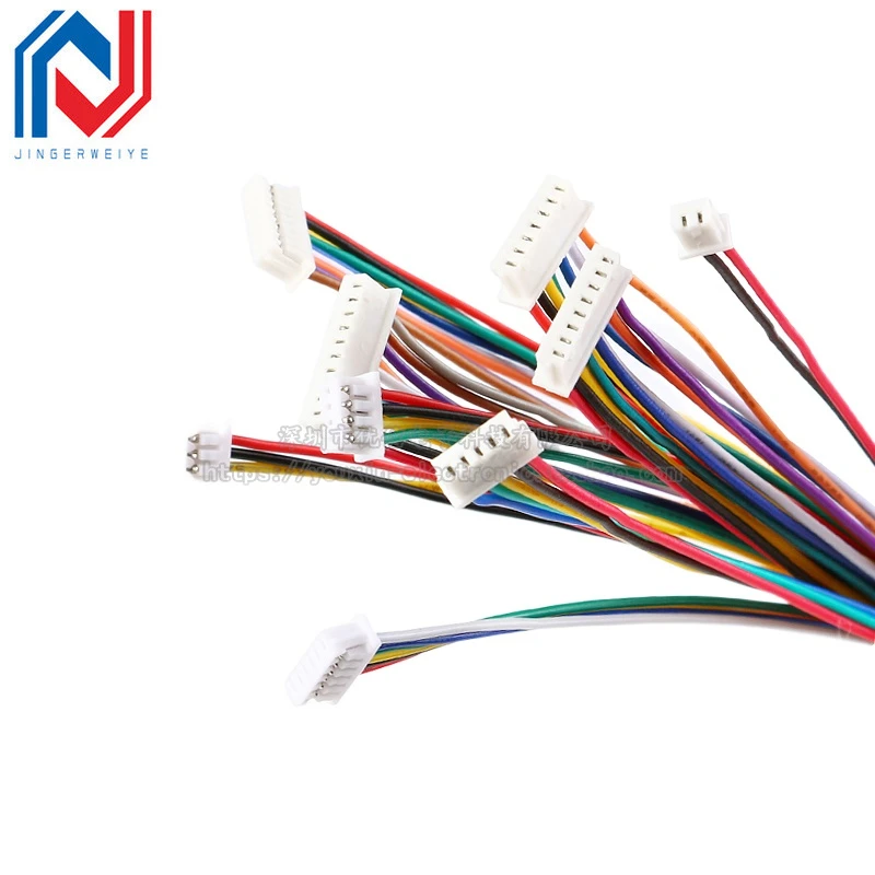 موصل رأس واحد مع سلك ، JST ، PH ، XH ، CH ، 1.0 مللي متر ، 1.25 مللي متر ، 2.0 مللي متر ، 2.54 مللي متر ، 2 P ، 3P ، 4P ، 5P ، 6P ، 7P ، 8 ، 10 قطعة لكل مجموعة 12 دبوس