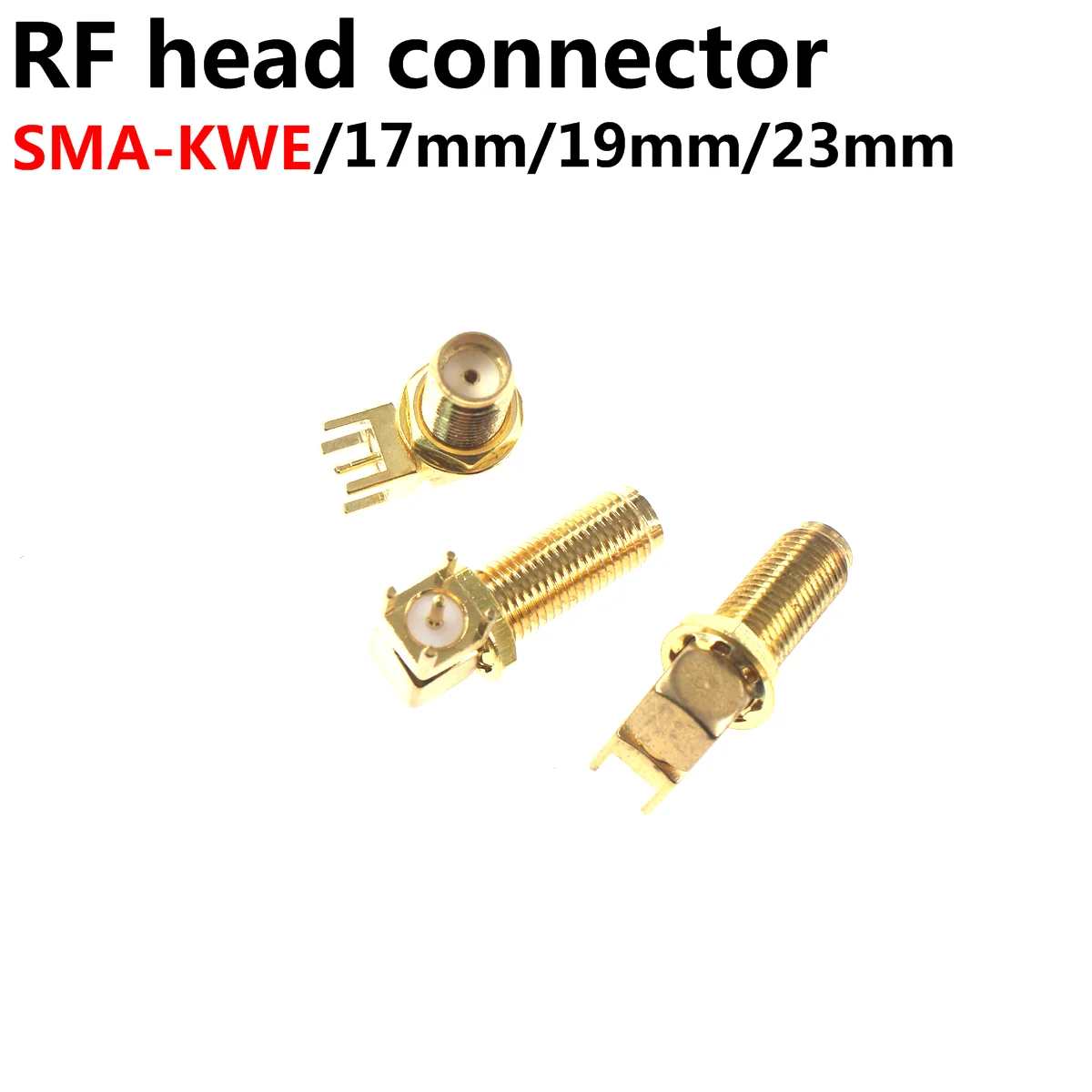 

5pcs SMA female male Thru Hole plug Right Angle 90 DEGREE ( SMA-KWE ) PCB Mount connector RF adapter