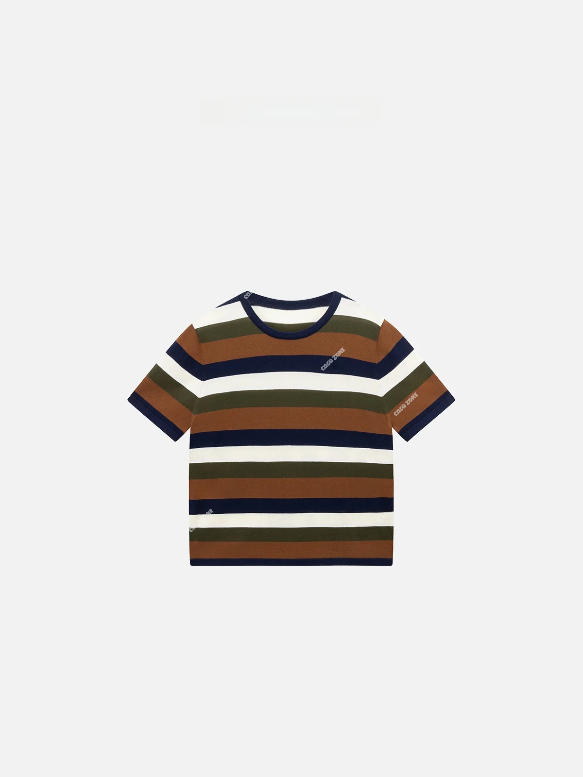 

Женская трикотажная футболка с круглым вырезом и коротким рукавом, с цветными полосками, из хлопка, повседневная, летняя, для встреч