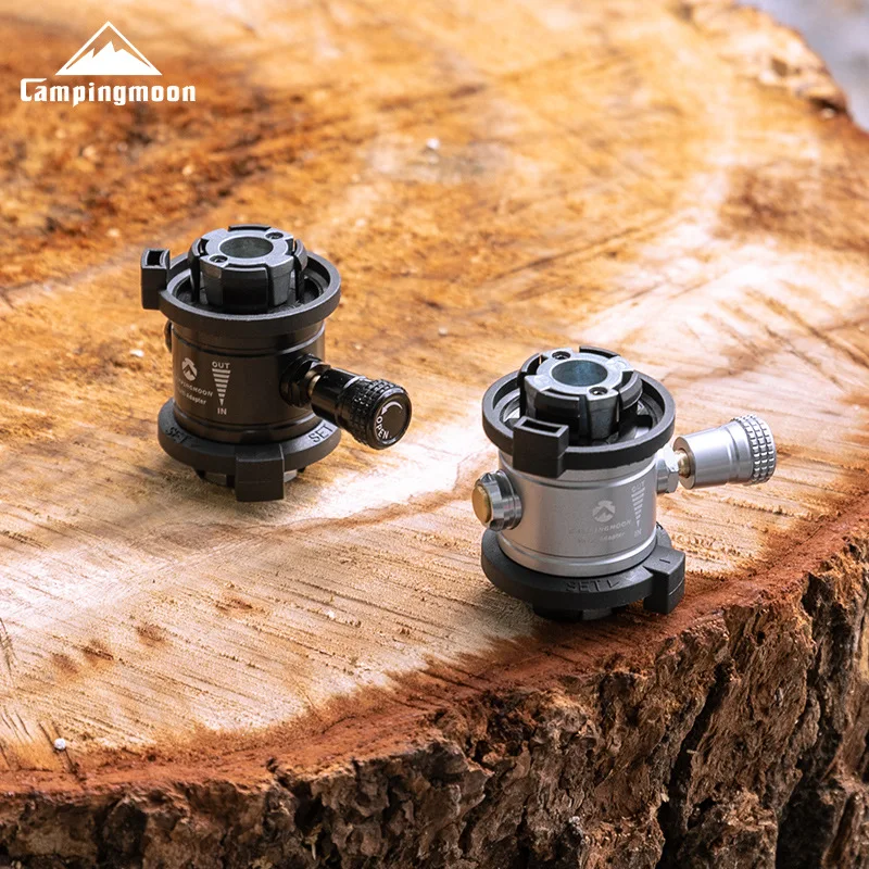 Outdoor Camping Gas Canister Fill Valve CAMPINGMOON Aluminum Alloy Durable Quick-Install Pressure Release Valve Stove Accessory