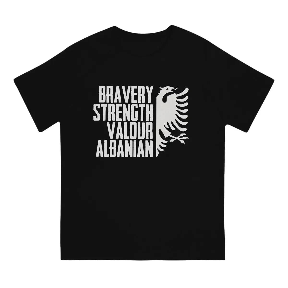 Men Lovers T Shirts Albanian Eagle Cotton Tops Funny Short Sleeve Crewneck Tee Shirt Printing T-Shirts