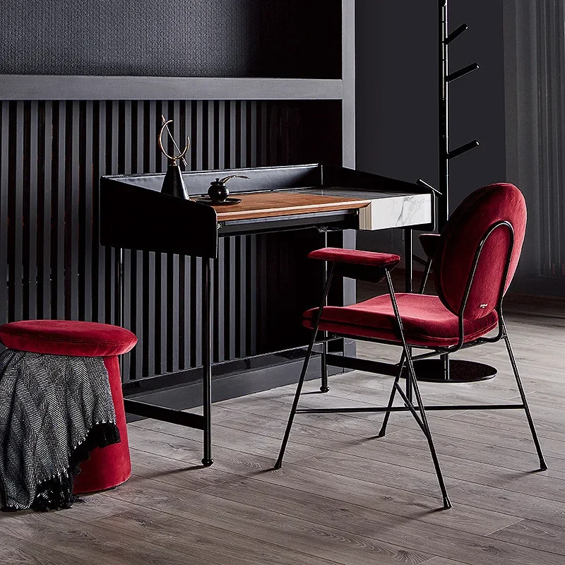 Light luxury post-modern Nordic Penelope dressing simple backrest armrest casual negotiation chair