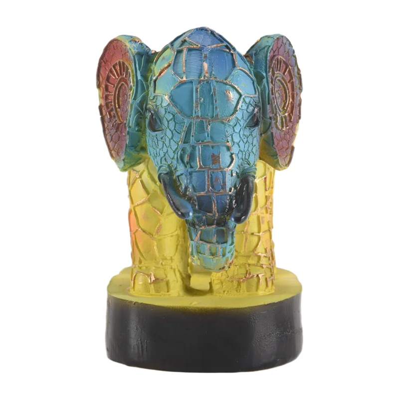 Animal Table Lamp Dyed Resin Elephant Lamp Desktop Night Light Table Night Light,3D Stained Animal Night Light Lamp Durable-ABQU