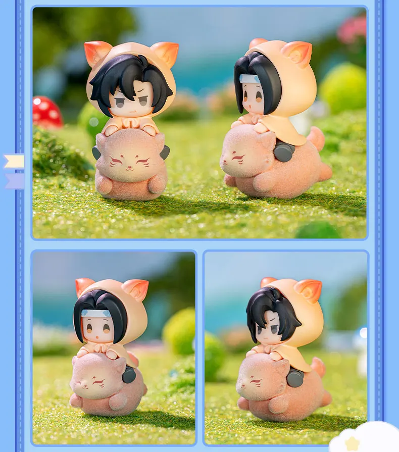 Lu Ming World Mo Dao Zu Shi Süße Tier-Reitfiguren-Serie Blindbox Wei Wuxian Lan Wangji Mini-Figuren-Sammlung Desktop-Ornament – Detail 9