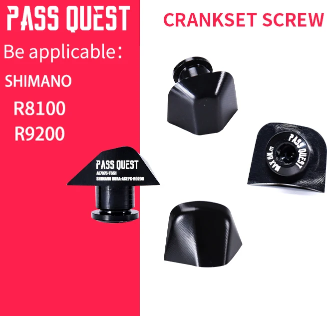 PASS QUEST-Bicycle Crank Cap, Modified Cap, Suitable for ULTEGRN Bicycle, R7000, R8000, R9100, DU, R8100, UT, R9200