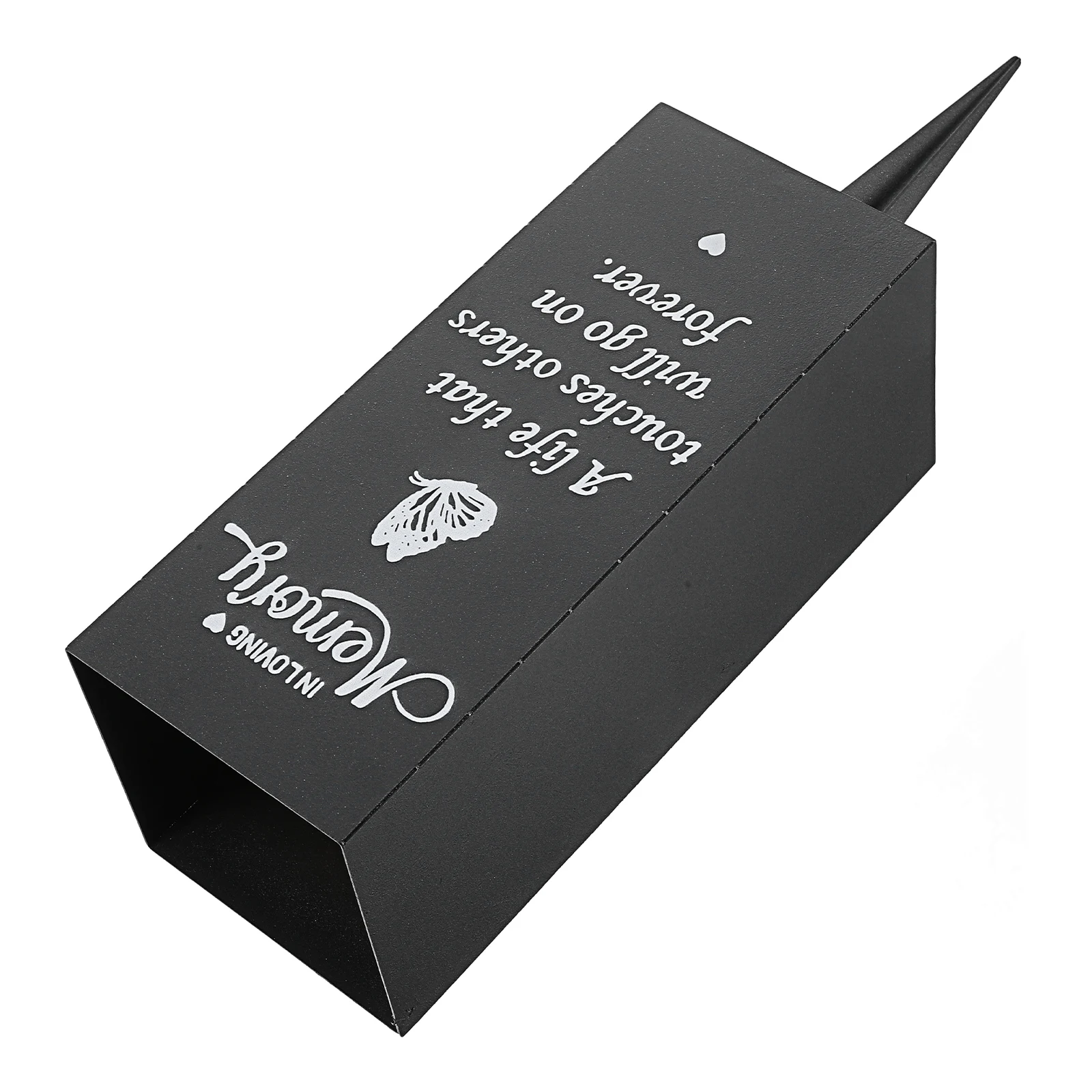 مزهرية قبر معدنية للمقبرة، حامل زهور تذكاري مقاوم للطقس، ثقوب تصريف على شكل سبايك، زهور #1