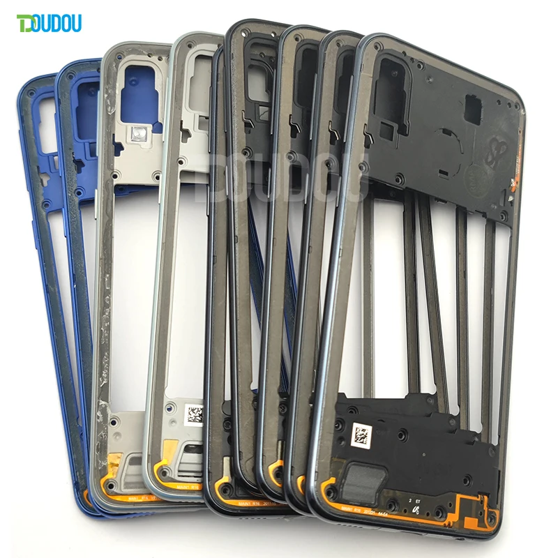 A40 A405 Middle Frame For Samsung Galaxy A40 2019 A405 SM-A405F A405DS Housing Battery Back Rear Door Cover Camera Lens Parts