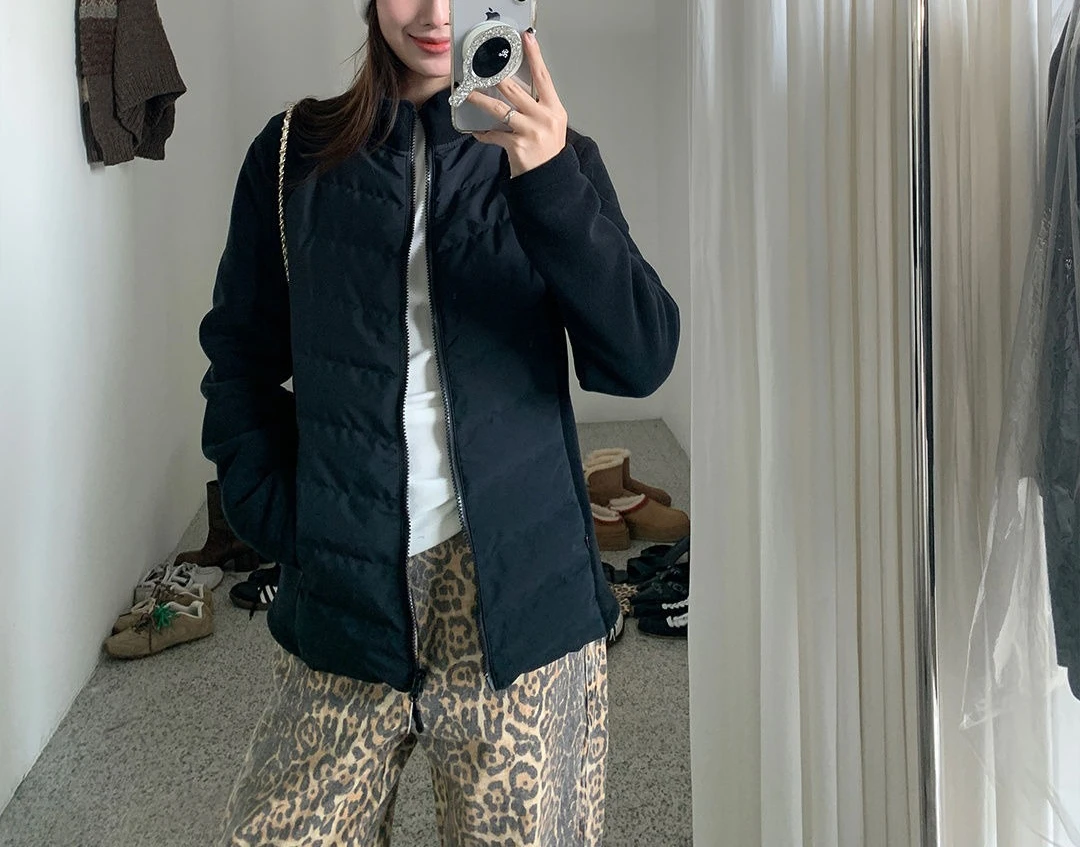 سترة خفيفة الوزن للنساء في الخريف والشتاء، طراز جديد مع بطانة داخلية، ياقة واقفة، ملابس خارجية سميكة ودافئة #4