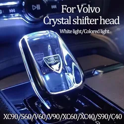 Replacement Crystal Gear Lever Stick Shift Knob Handle Interior Shitfer Accessories For Volvo XC60 XC90 V60 V90 S60 S90 XC40 C40