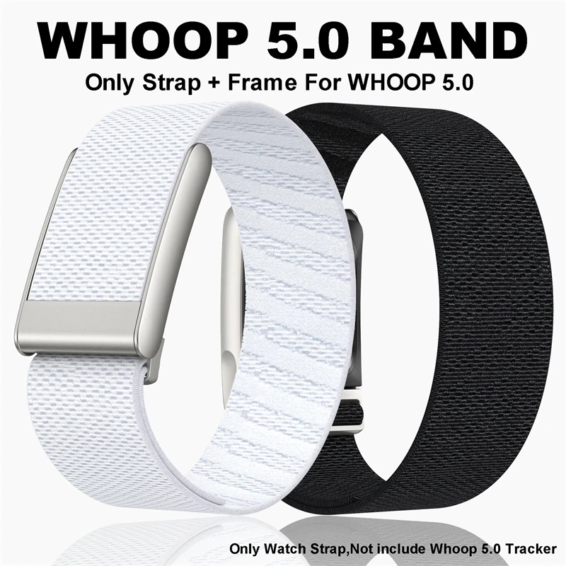 Geeignet für Whoop 5.0 Soft Loop-Armband, geflochtenes elastisches Nylon Whoop5.0-Armband Fitness-Tracker Whoop Life EKG-Gurte