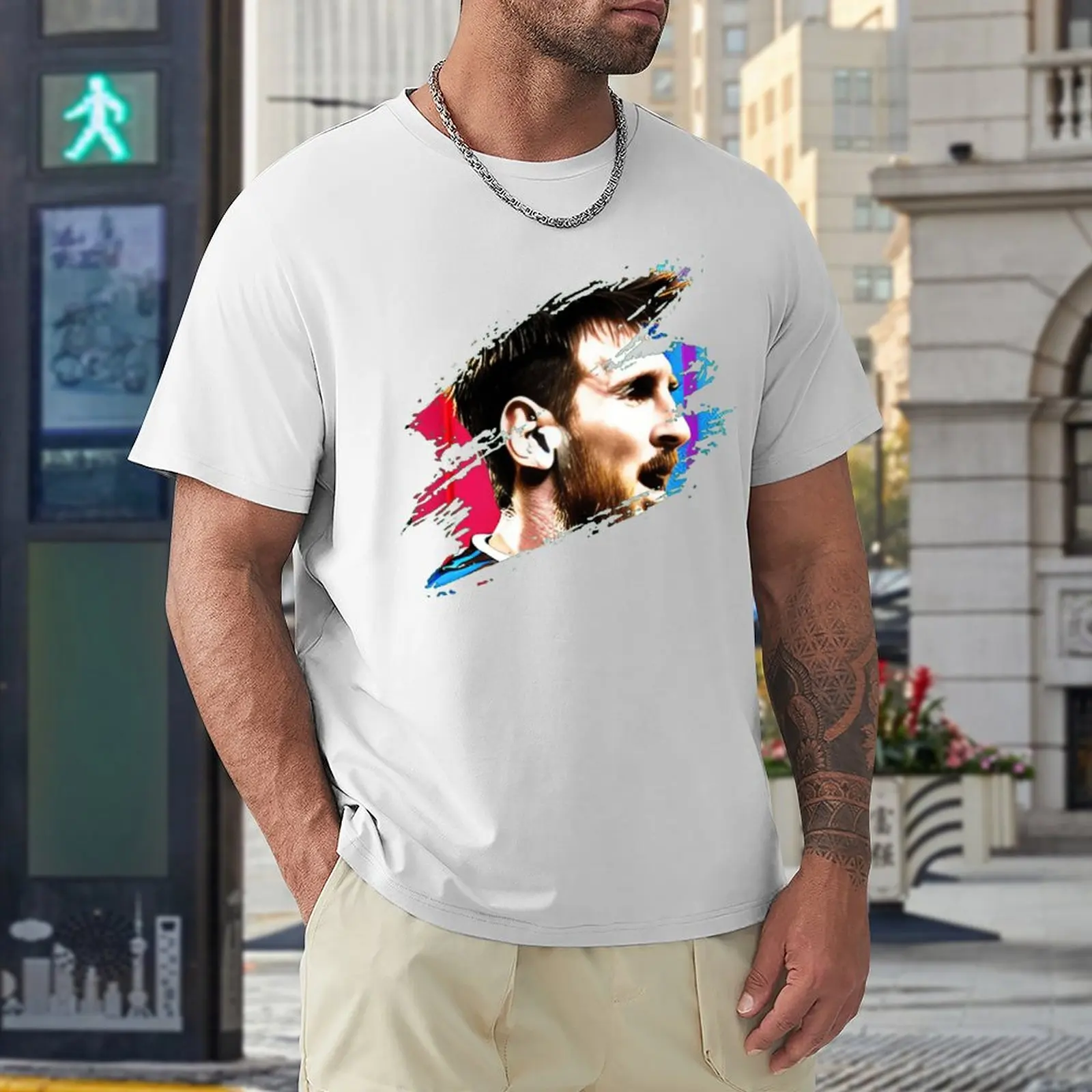 CELEBRATION Lionel And Andrés And Messi And Argentina No.10 GOAT Caricature 46 Top Tee Top Quality Leisure Novelty Motion USA Si