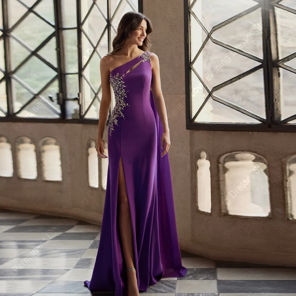 

Вечерние платья без рукавов на одно плечо для женщин, элегантные платья русалки для выпускного вечера, помолвка, банкет, Vestidos Para Mujer по индивидуальному заказу