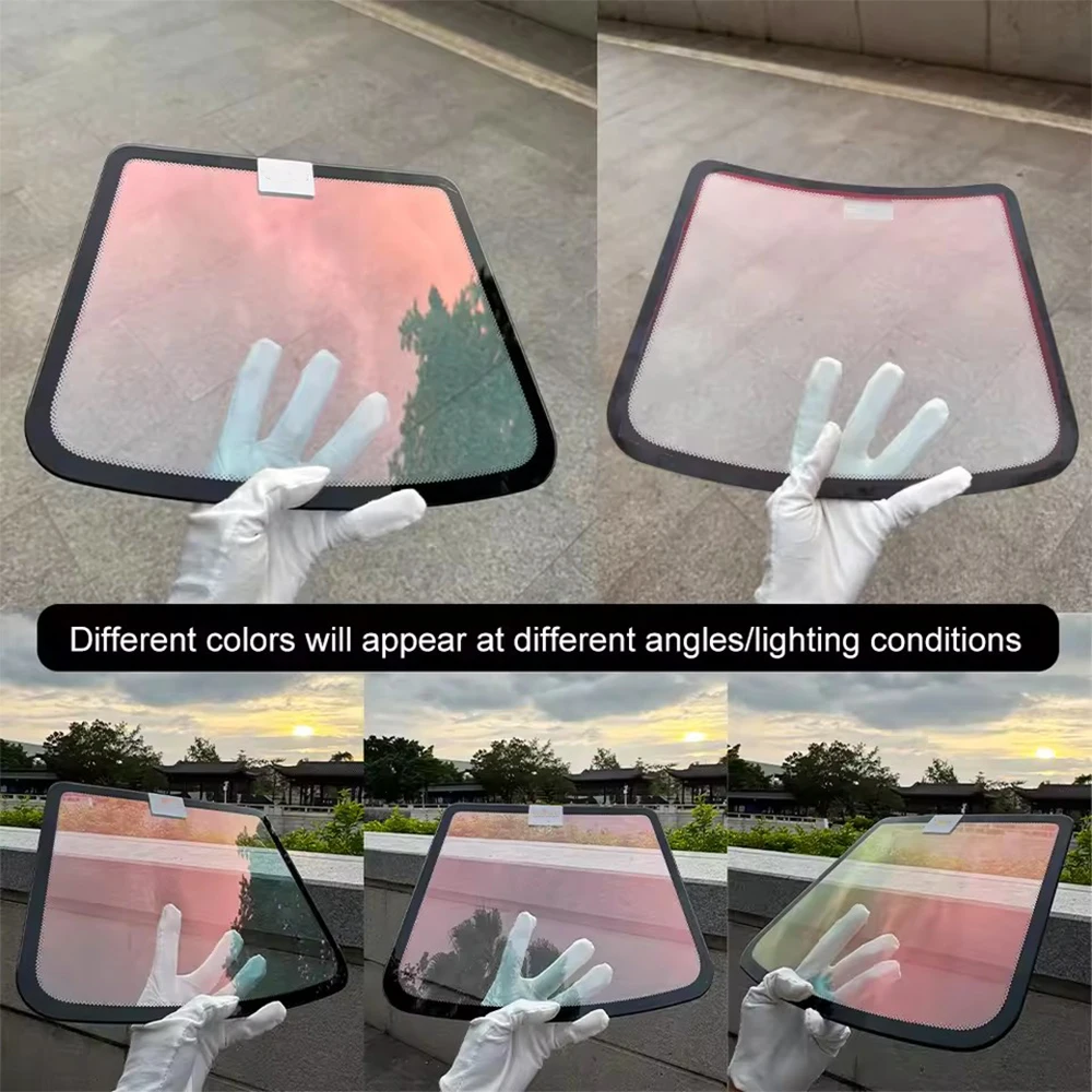 

78%VLT Ghost Rose Chameleon Front Tint Film Car Windshield Window Film Auto Glass Sticker UV Proof Sun Solar Protection