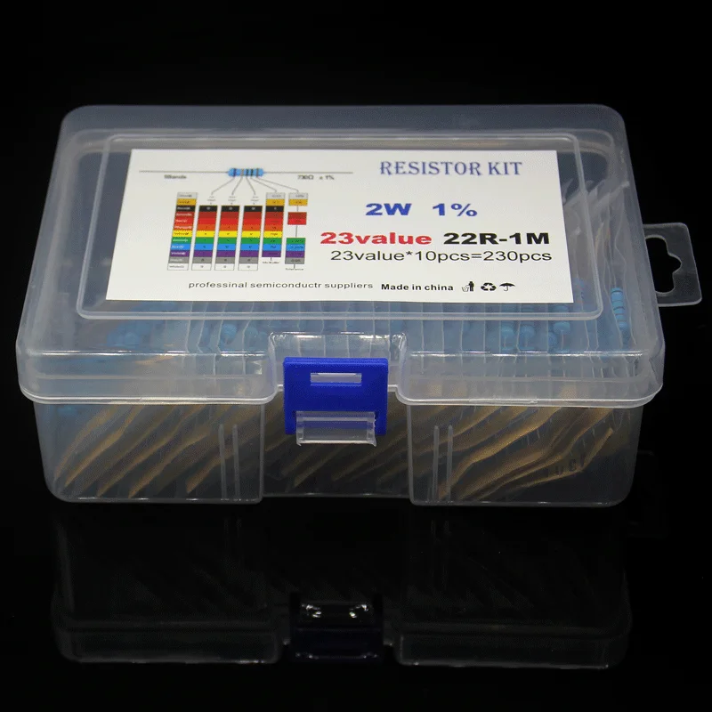 23 вида (2R-1M) 2 Вт 1% Пять кольцевых штекеров-в стандартном наборе образцов, 10 каждого, 230 всего