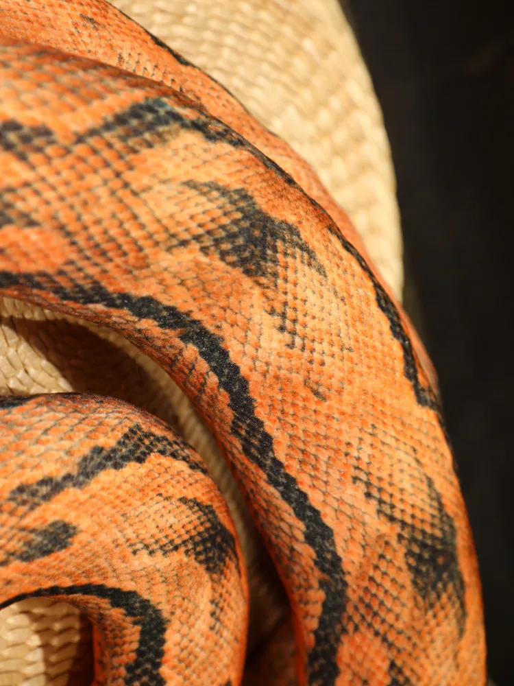 Künstliches Python-Plüschtier, lange Schlange, gelb, orange, grün, Python-Plüschtier, dekorieren Sie das Haus, Urlaubsdekorationen – Detail 19