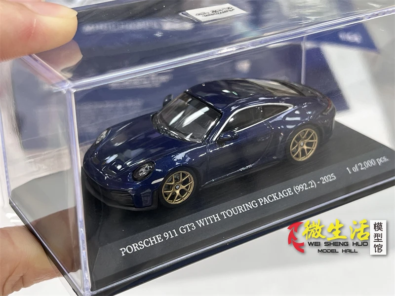 Minichamps 1/64 911 992 GT3 TOURING Legering Speelgoed Motorvoertuig Diecast Metaal Model Geschenken