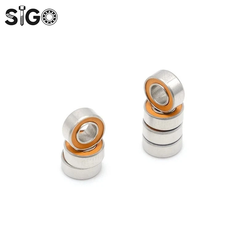 10PC 3x6x2.5mm SMR63 2RS CB Minature Stainless Steel Hybrid Ball Bearing SMR63 CB ABEC-7 Ceramic Bearings Fishing Reel &amp