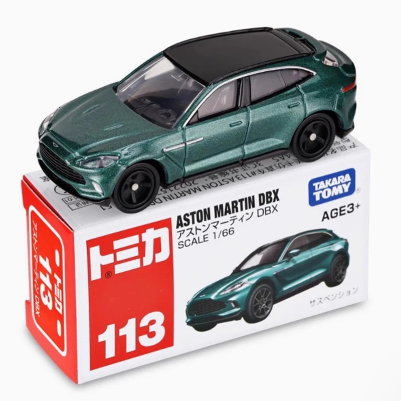 

TOMY 113 масштаб 1/36, внедорожник Aston's Martin's DBX из сплава, имитация модели автомобиля, статическая коллекция, украшенные праздничные игрушки, сувенирный подарок