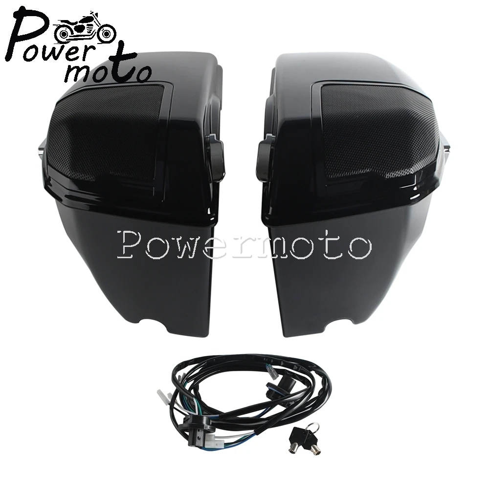 Motorcycle Saddlebags With 6x9'' Speaker Lids Fit For Road Glide Street Glide FLTRX FLTRXSE FLTRXSTSE FLHX FLHXU FLHXSE 2023-25