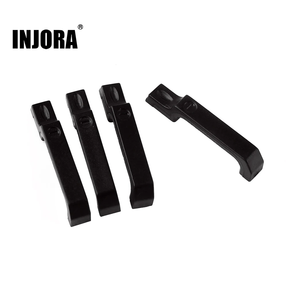 INJORA 4PCS Black Door Handle for 1/10 RC Crawler Car TRX4 Axial SCX10 90046 Upgrade