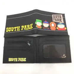 New Anime South Park Cute Cartoon Wallet Zipper Pouch Short Style Wallet Kids Coin Purse for Boys Girls Charm Birthday Xmas Gift