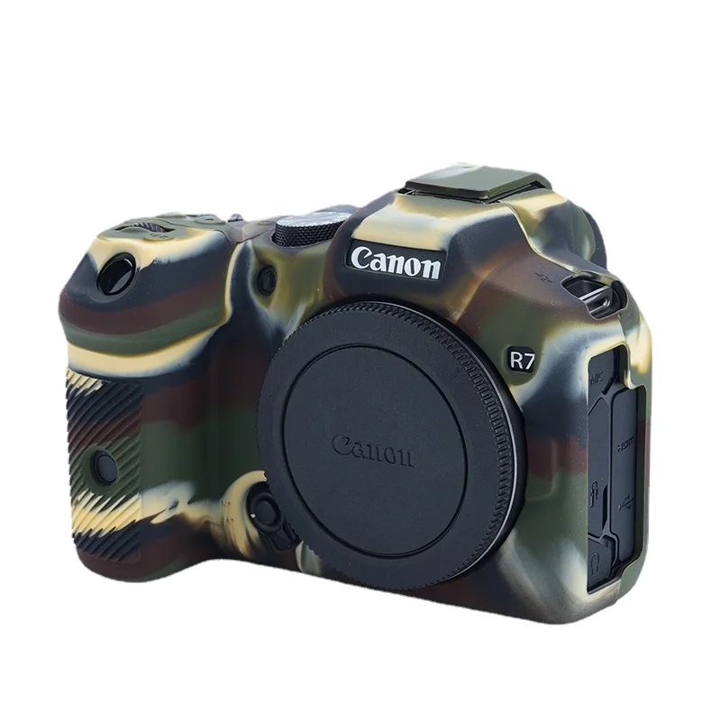 Silicone Armor Skin Camera Case Body Cover Protector for Canon EOS R7 Digital Camera