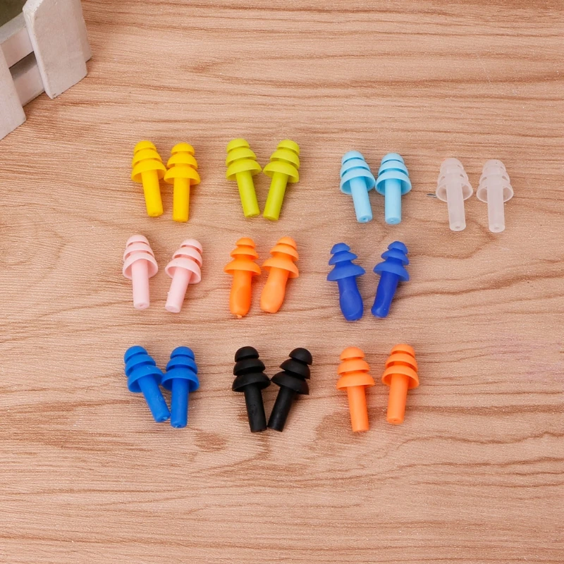 2pcs Silicone Earplugs for Sleeping Comfortable Noise Cancelling Ear Plugs Sleep Snoring Work Concerts Travel