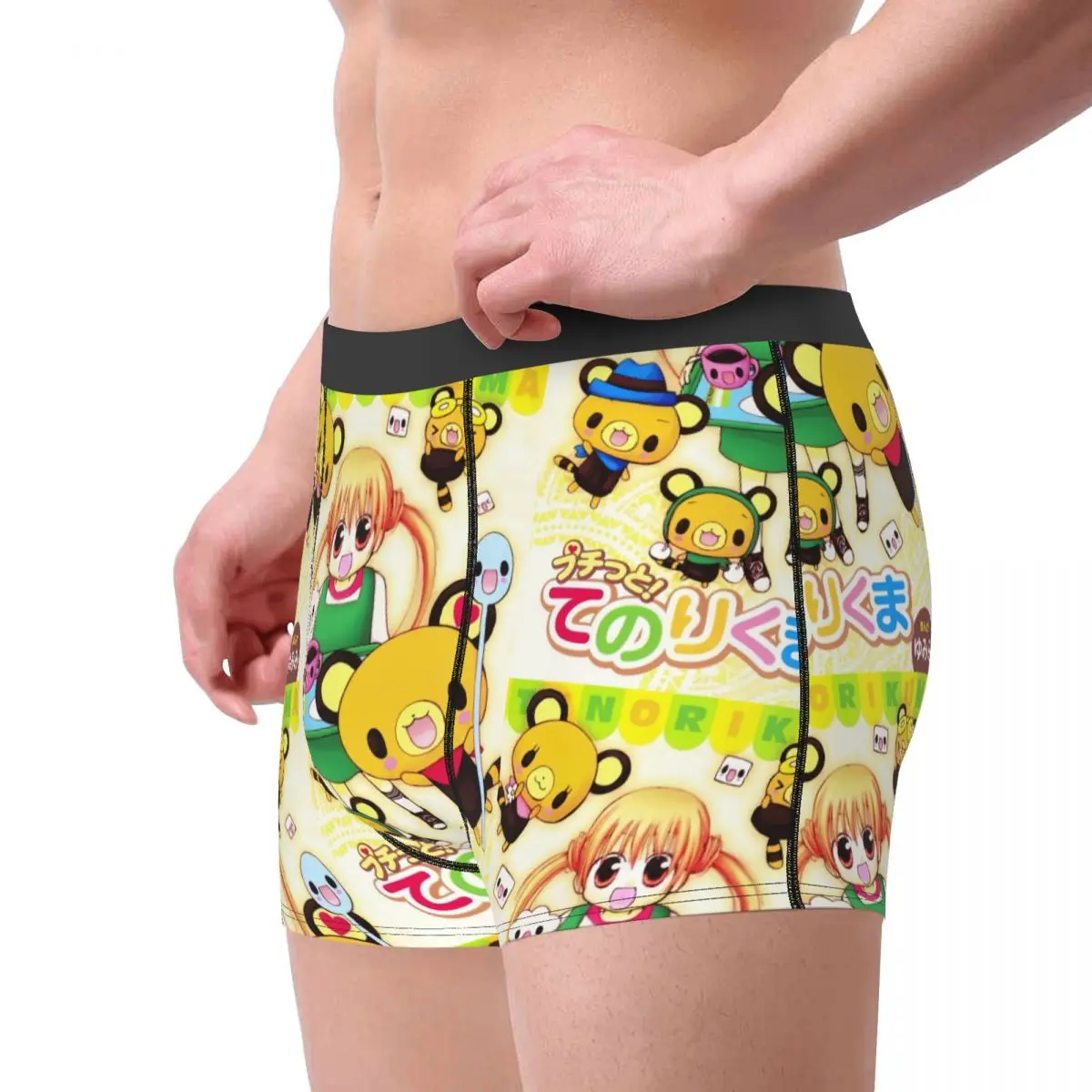 Custom Disney Cartoon Tenorikuma Sanrio Anime Bear Underwear Men Print Boxer Shorts Panties Briefs Breathable Underpants