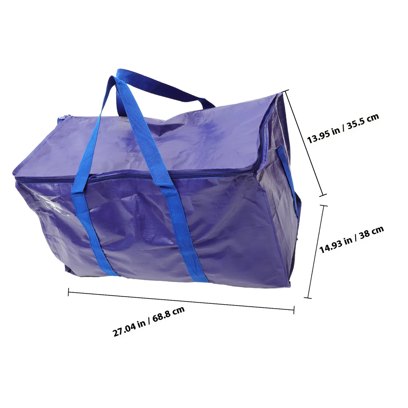 Large Moving Bag Heavy Duty Storage Duffel for Clothes Bedding Travel Packing Organizer Zipper Closure Moving Supplies view 4