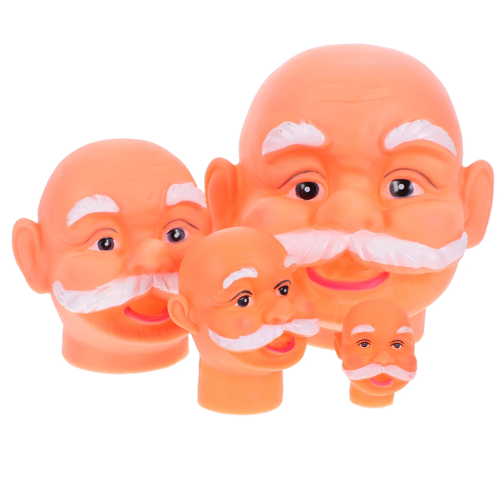 

4Pcs Santa Claus Head 3D Lifelike Vinyl Craft Kit for DIY Holiday Decor Christmas Table Centerpiece Wall Hanging Party Prop