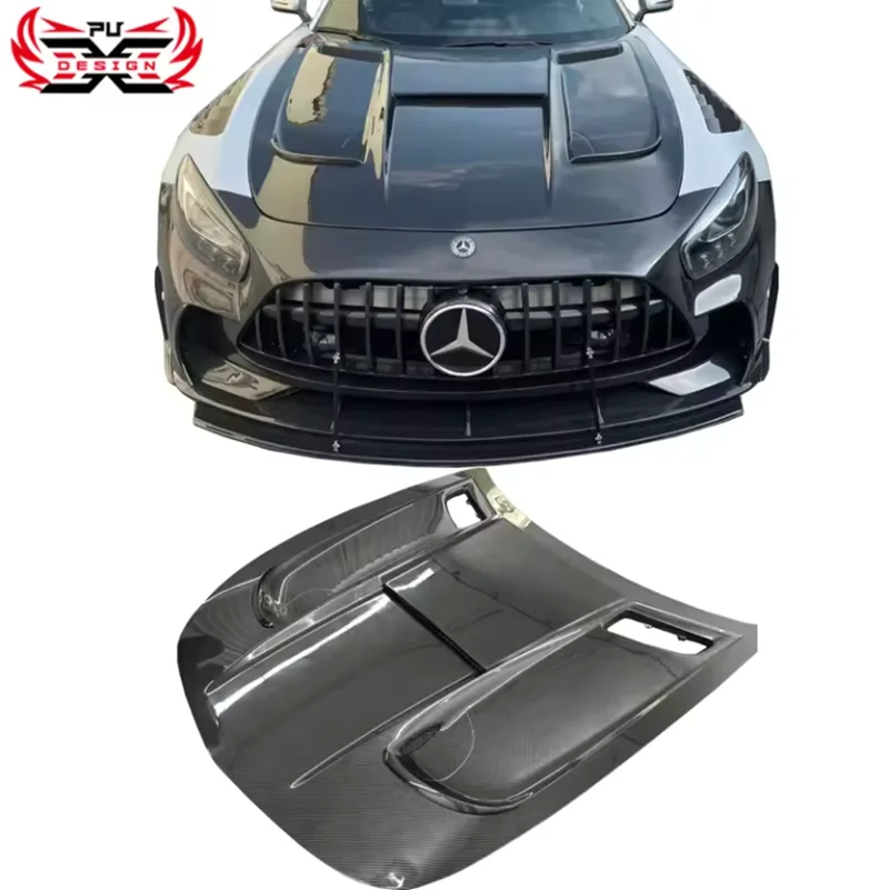 For Benz AMG GT GTC GTS GTR BS Style Dry Carbon Fiber Hood High Quality Material Hoods Engine Hatch Cover