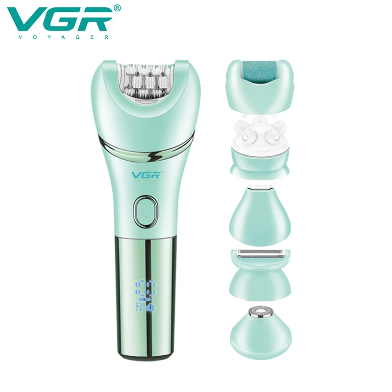 VGR النساء الشعر المتقلب أداة إزالة الشعر آلة إزالة الشعر الكهربائية سيدة ماكينة حلاقة مقاوم للماء مزيل الشعر لنزع الشعر ماكينة حلاقة للنساء V-756
