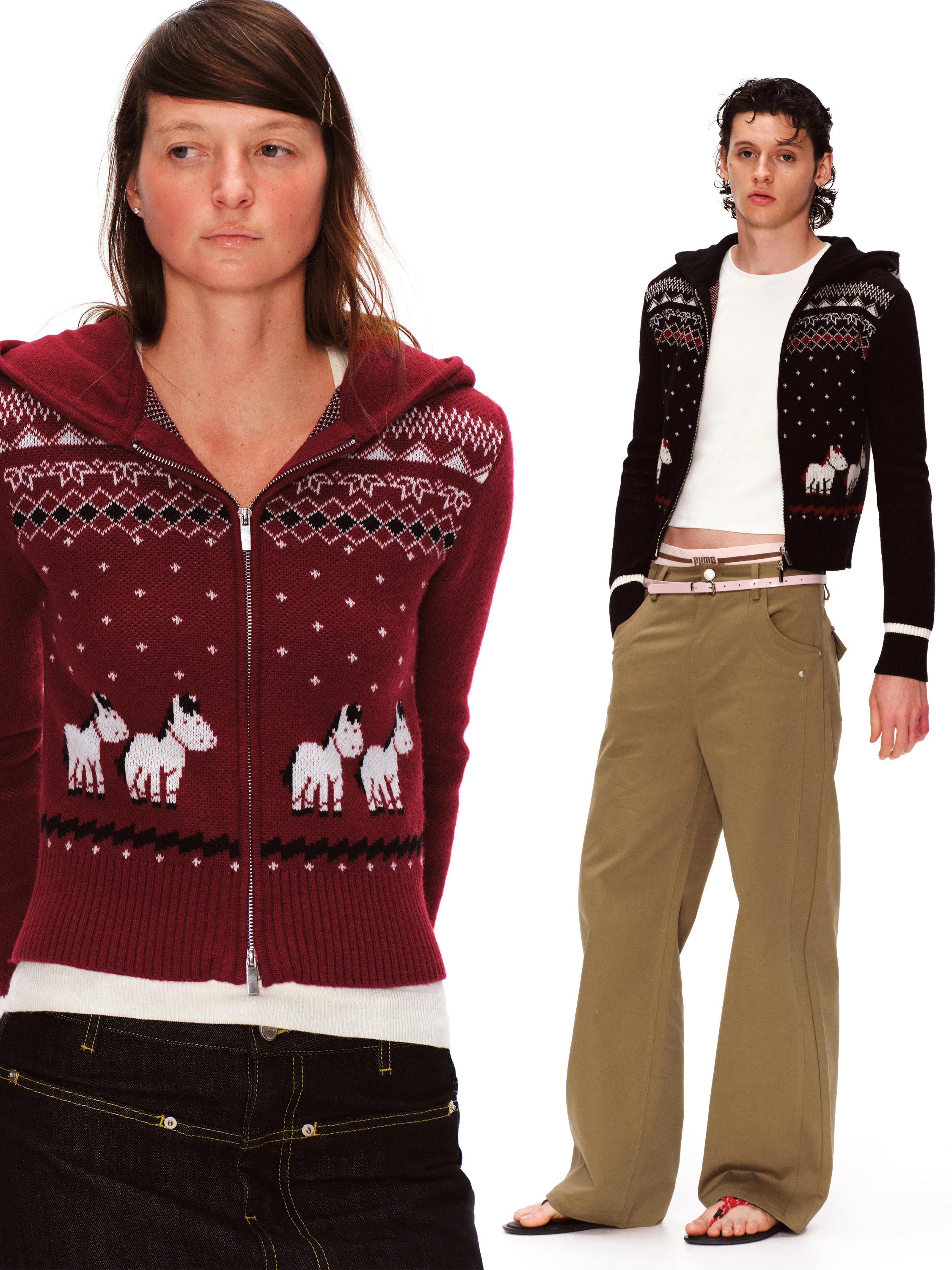 

Beautiful Knitted Woolen Hoodie Cardigan for Women Spring Plaid Anti-Pilling Soft Long Sve Vintage Sle Casual Wear