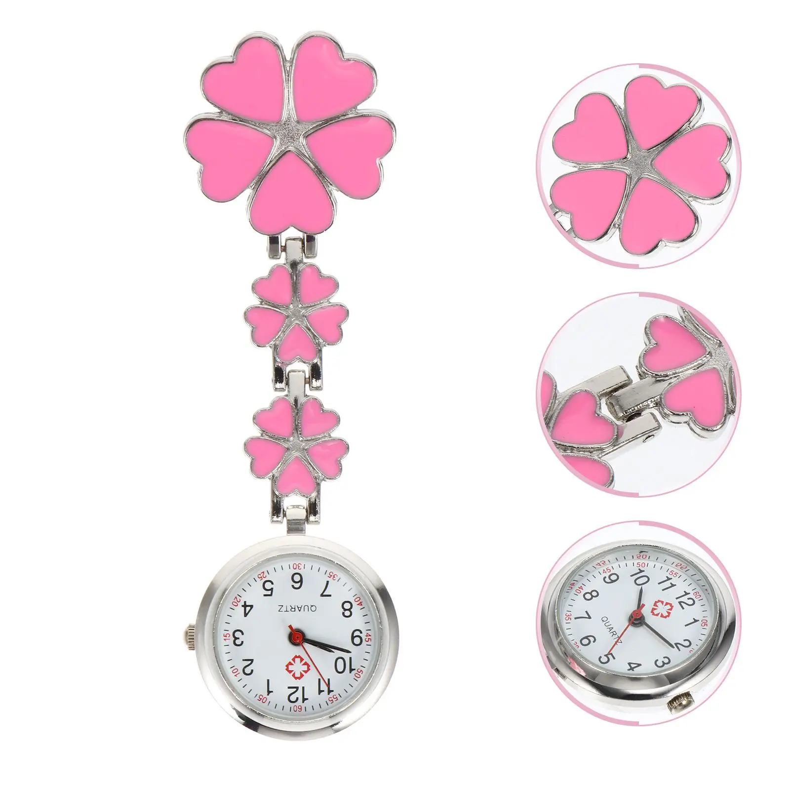Stylish Round Dial Nurse Pocket Watch Zinc Alloy Durable Mini Hanging Watch Decorative Women Gifts Fob Watches