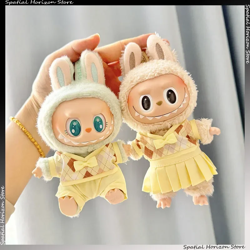 15/17/20 cm Britische Uniform Mini Puppe Kleidung Labubu I II Idol Puppen JK Set Korea Kpop SVT Plüsch Puppe Kleidung Zubehör