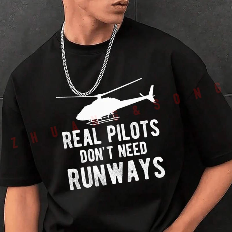 

Helicopter Pilot CoPilot Men's Print T-Shirt Fashionable Casual Street Style Suitable For Travel And Sports Tshirt Tee