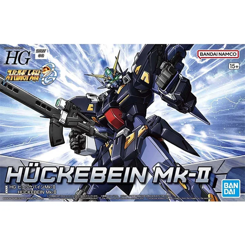 Bandai Original Super Robot Wars OG Anime Model HG 1/144 HUCKEMEIN MK-Ⅱ Action Figure Assembly Model Toys Gifts for Children