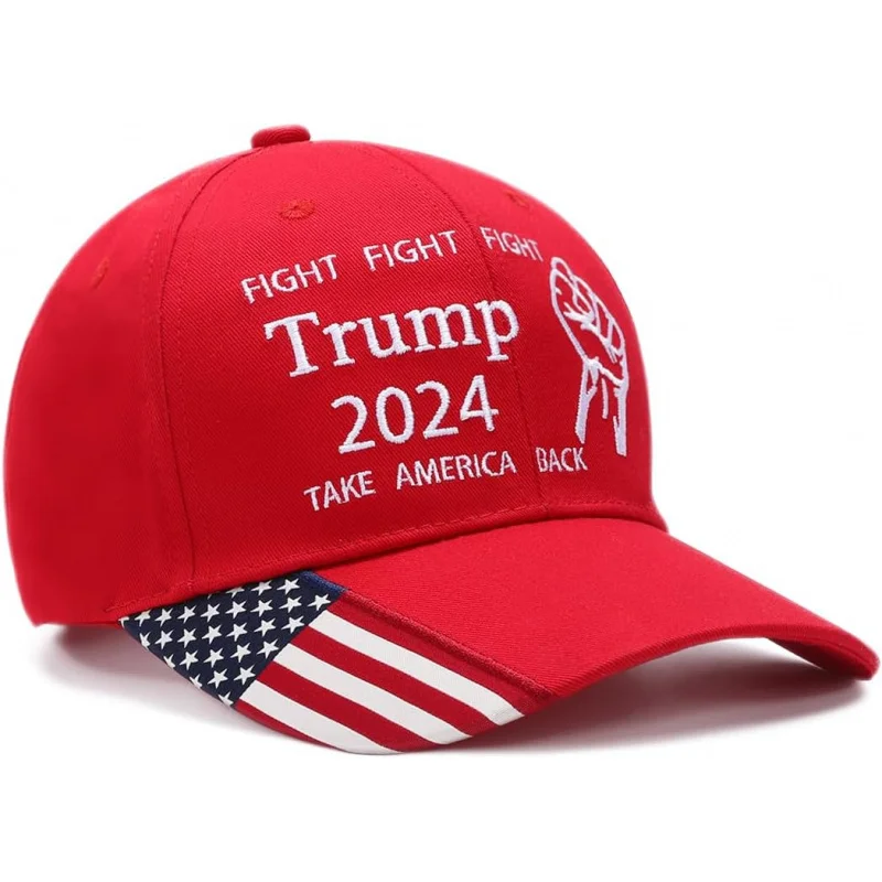 

Trump 2024 Hat Take America Back with USA Flag Embroidery Adjustable Baseball Cap