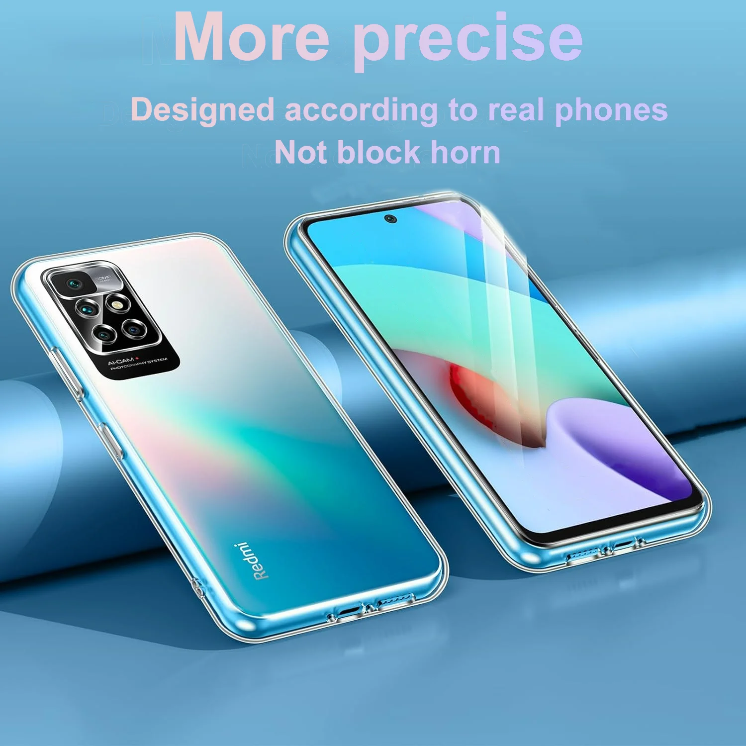 Ultra Thin Clear Silicone shockproof Soft TPU Slim Case For Xiaomi Redmi 13C 12C 10 Note 12 Pro Plus 12S Transparent Bumper Case