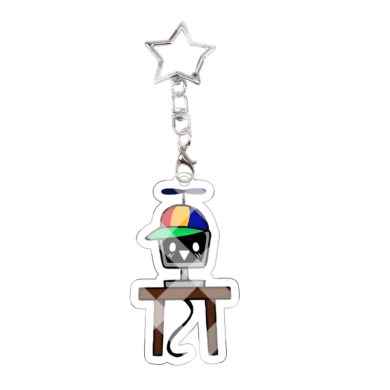 Sprunki Pinki Acrylic Keychain Sunman Wenda Mr.Tree Kawaii Exquisite Student Keyring Decor Accessories Cosplay Props Cartoon