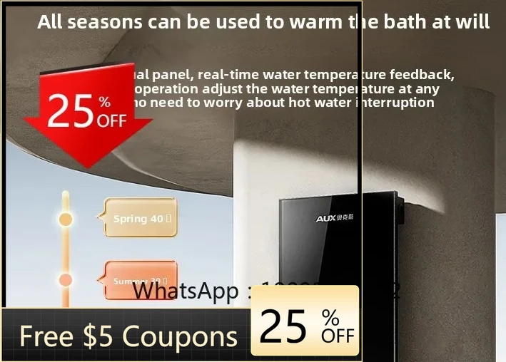 

electric water heater household small frequency conversion constant temperature quick heating bathroom free water storage