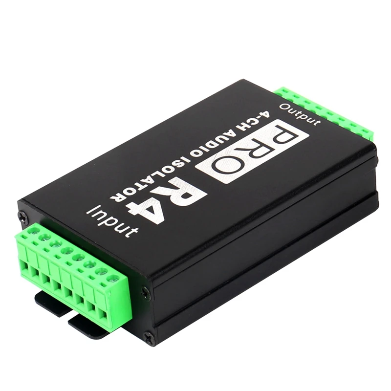 DYJ-zp4CH Audio Isolator Audio Noise Reduction Filter Current Silencer Ground Loop Audio Isolator for Car Audio